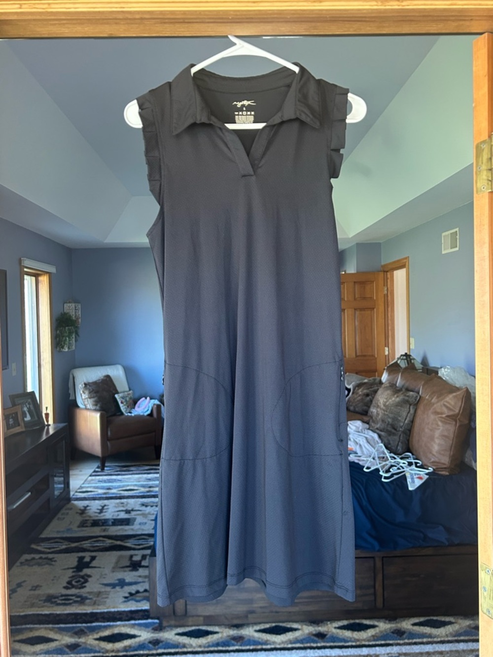 Gottex black Sleeveless Polo Midi Dress